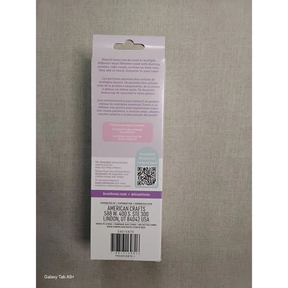 Frost Form Stencil Liners In the Wild 2pc Leopard Mermaid Scale Factory Sealed